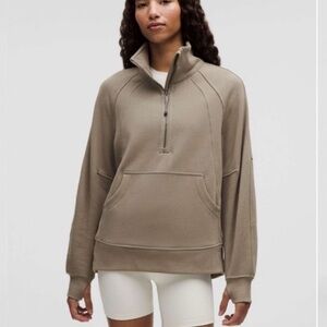 Lululemon scuba oversized funnel neck half zip sweatshirt women XS/s long